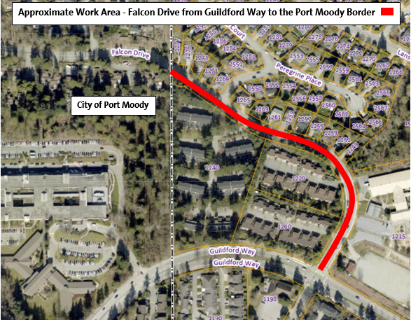 Location Map - Falcon Drive Paving