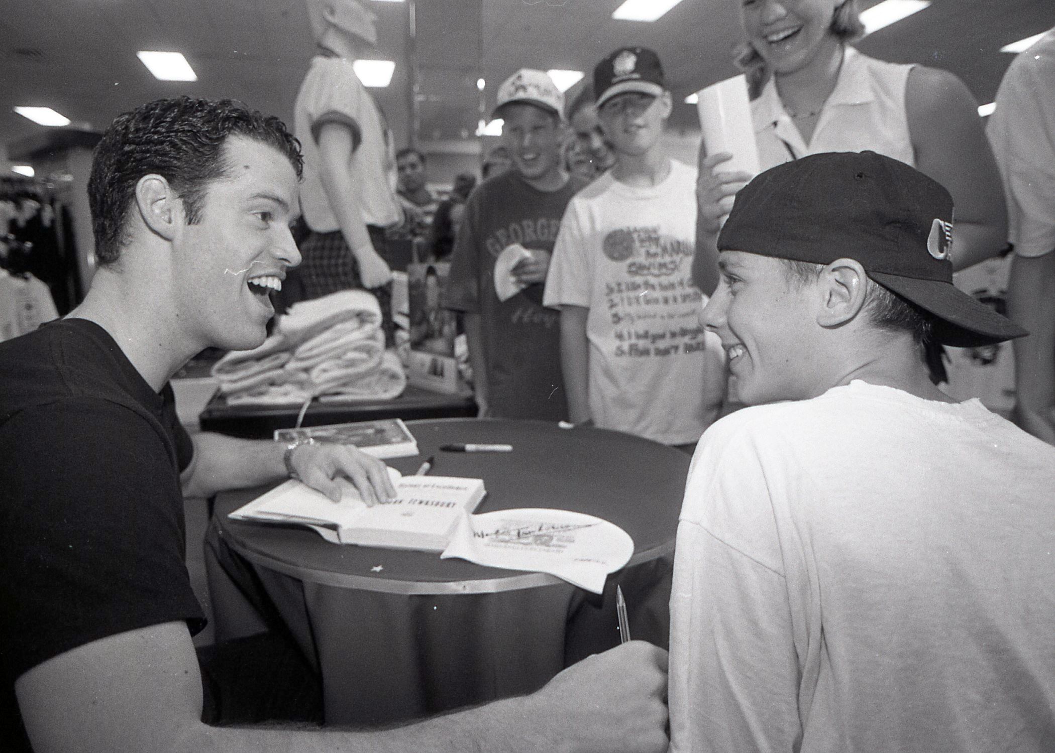 Olympic Gold Medalist Swimmer Mark Tewskbury at Coquitlam Centre (JPG)