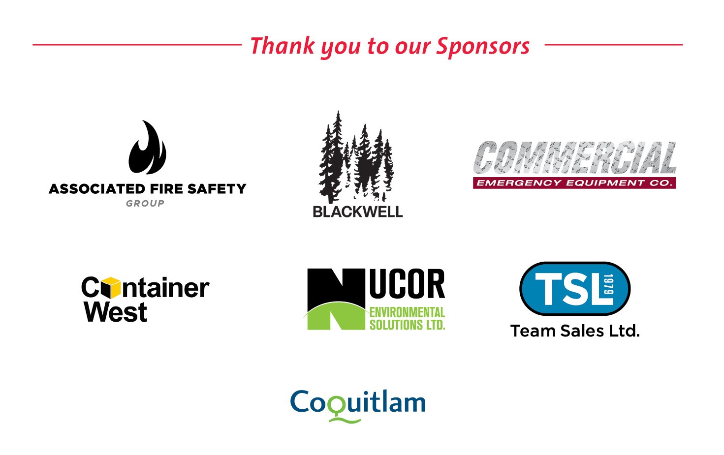 Junior Firefighter Program Sponsors
